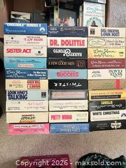 MaxSold Auction: Lot of 50+ VHS Tapes with Head Cleaning Cassette - Sarnia (Ontario, Canada) PARTNER MANAGED Downsizing Online Auction -  Palmerston Street
