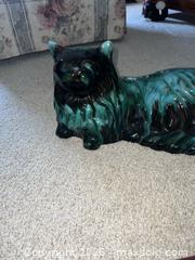 MaxSold Auction: Mid-Century Glazed Ceramic Cat Figurine, Black & Teal Drip Glaze - Sarnia (Ontario, Canada) PARTNER MANAGED Downsizing Online Auction -  Palmerston Street