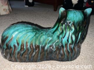MaxSold Auction: Mid-Century Glazed Ceramic Cat Figurine, Black & Teal Drip Glaze - Sarnia (Ontario, Canada) PARTNER MANAGED Downsizing Online Auction -  Palmerston Street
