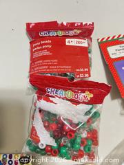 MaxSold Auction: Mixed Craft Supply Lot: Pony Beads, Umbrellas, Die-Cuts, Tinsel - Sarnia (Ontario, Canada) PARTNER MANAGED Downsizing Online Auction -  Palmerston Street