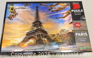 MaxSold Auction: National Geographic 500-piece Super 3D Puzzle Paris The Eiffel Tower - Sarnia (Ontario, Canada) PARTNER MANAGED Downsizing Online Auction -  Palmerston Street