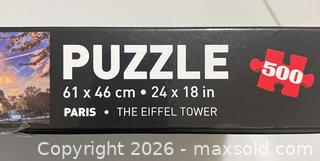 MaxSold Auction: National Geographic 500-piece Super 3D Puzzle Paris The Eiffel Tower - Sarnia (Ontario, Canada) PARTNER MANAGED Downsizing Online Auction -  Palmerston Street