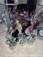 MaxSold Auction: Set of 6 Mylar Balloon Centerpieces, Silver/Black/Pink - Sarnia (Ontario, Canada) PARTNER MANAGED Downsizing Online Auction -  Palmerston Street