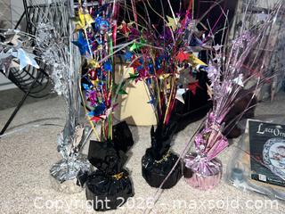 MaxSold Auction: Set of 6 Mylar Balloon Centerpieces, Silver/Black/Pink - Sarnia (Ontario, Canada) PARTNER MANAGED Downsizing Online Auction -  Palmerston Street