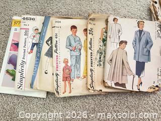 MaxSold Auction: Vintage 1930s–1940s Paper Sewing Pattern Lot — Simplicity & McCall's - Sarnia (Ontario, Canada) PARTNER MANAGED Downsizing Online Auction -  Palmerston Street
