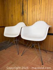 MaxSold Auction: (2x) Eames Style Side Bucket Chair with Chrome Metal Legs - Hamilton (Ontario, Canada) SELLER MANAGED Estate Sale Online Auction - Gertrude Street