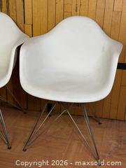 MaxSold Auction: (2x) Eames Style Side Bucket Chair with Chrome Metal Legs - Hamilton (Ontario, Canada) SELLER MANAGED Estate Sale Online Auction - Gertrude Street