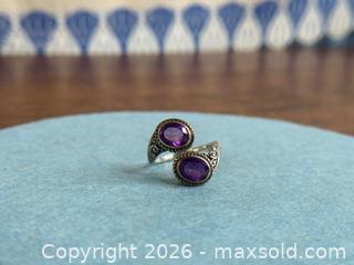 MaxSold Auction: Amethyst on 925 Sterling Silver Wrap Ring - Hamilton (Ontario, Canada) SELLER MANAGED Estate Sale Online Auction - Gertrude Street