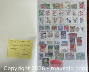 MaxSold Auction: Flowers on Stamps - Album - Hamilton (Ontario, Canada) SELLER MANAGED Estate Sale Online Auction - Gertrude Street