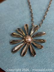 MaxSold Auction: HAGIT GORALI Sterling Silver + Pink PEARL Modernist Pendant Necklace - Hamilton (Ontario, Canada) SELLER MANAGED Estate Sale Online Auction - Gertrude Street