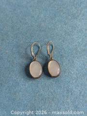 MaxSold Auction: Moonstone Drop Earrings on Sterling Silver - Hamilton (Ontario, Canada) SELLER MANAGED Estate Sale Online Auction - Gertrude Street