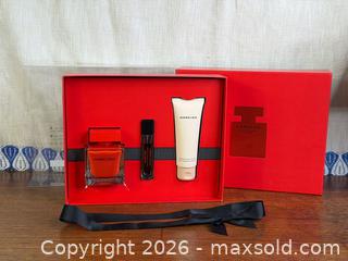 MaxSold Auction: Narciso Rodriguez 'Rouge' Women's Perfume Set - 3 Bottles - Hamilton (Ontario, Canada) SELLER MANAGED Estate Sale Online Auction - Gertrude Street