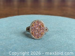 MaxSold Auction: Pink and White CZ Ring in Rose Gold Wash Sterling Silver - Hamilton (Ontario, Canada) SELLER MANAGED Estate Sale Online Auction - Gertrude Street