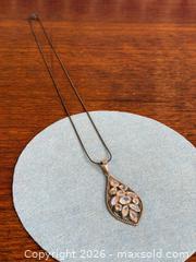 MaxSold Auction: Rainbow MOONSTONE Pendant in 925 STERLING SILVER with a Necklace - Hamilton (Ontario, Canada) SELLER MANAGED Estate Sale Online Auction - Gertrude Street