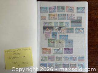 MaxSold Auction: Sport Themed Stamps - Album - Hamilton (Ontario, Canada) SELLER MANAGED Estate Sale Online Auction - Gertrude Street