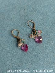 MaxSold Auction: Sterling Silver Heart Shaped Briolette with Fringe - Duster Artisan Earrings - Hamilton (Ontario, Canada) SELLER MANAGED Estate Sale Online Auction - Gertrude Street