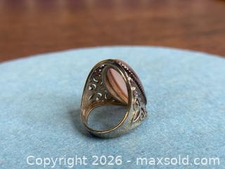 MaxSold Auction: Sterling Silver + Pink Rose Quartz Statement Ring - Hamilton (Ontario, Canada) SELLER MANAGED Estate Sale Online Auction - Gertrude Street