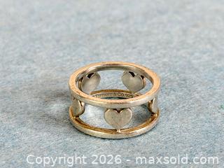 MaxSold Auction: Tiffany & Co. Sterling Silver Heart Cutout Band Ring - Hamilton (Ontario, Canada) SELLER MANAGED Estate Sale Online Auction - Gertrude Street