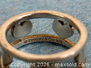 MaxSold Auction: Tiffany & Co. Sterling Silver Heart Cutout Band Ring - Hamilton (Ontario, Canada) SELLER MANAGED Estate Sale Online Auction - Gertrude Street