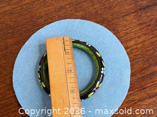 MaxSold Auction: Vintage Chinese Cloisonné Black And Green Bangle Bracelet - Hamilton (Ontario, Canada) SELLER MANAGED Estate Sale Online Auction - Gertrude Street