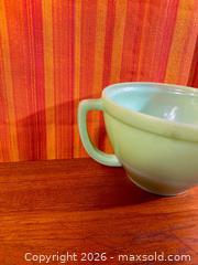 MaxSold Auction: Vintage Jadeite Mixing Pour Spout Bowl - Hamilton (Ontario, Canada) SELLER MANAGED Estate Sale Online Auction - Gertrude Street