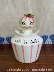 MaxSold Auction: Vintage Lefton Pixieware Jam N Jelly Jar - Hamilton (Ontario, Canada) SELLER MANAGED Estate Sale Online Auction - Gertrude Street