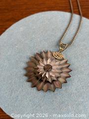 MaxSold Auction: Vintage Mother Of Pearl Flower Pendant With Sterling Silver Bail + Necklace - Hamilton (Ontario, Canada) SELLER MANAGED Estate Sale Online Auction - Gertrude Street