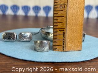 MaxSold Auction: Vintage Ornate Birks Sterling Bangle + Ring + Earrings - Hamilton (Ontario, Canada) SELLER MANAGED Estate Sale Online Auction - Gertrude Street