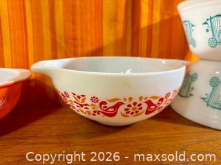 MaxSold Auction: Vintage PYREX and Fire Proof Glass Mixing Bowls - Hamilton (Ontario, Canada) SELLER MANAGED Estate Sale Online Auction - Gertrude Street