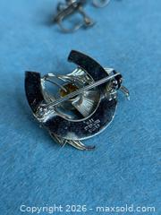 MaxSold Auction: Vintage Scottish Thistle Sterling Silver Brooch + Earrings - Hamilton (Ontario, Canada) SELLER MANAGED Estate Sale Online Auction - Gertrude Street