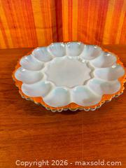 MaxSold Auction: Vtg Anchor Hocking Fire King Deviled Egg Serving Plate - Hamilton (Ontario, Canada) SELLER MANAGED Estate Sale Online Auction - Gertrude Street