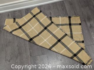 MaxSold Auction: Brown & Grey Plaid Blanket Scarf - Cobourg (Ontario, Canada) SELLER MANAGED Moving Online Auction - Burnham Street