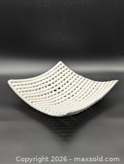 MaxSold Auction: Ceramic Woven-Look Square Serving Tray - Cobourg (Ontario, Canada) SELLER MANAGED Moving Online Auction - Burnham Street
