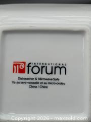 MaxSold Auction: Sam & Squito White Ceramic Serving Tray and Forum White Ceramic Serving Bowl - Cobourg (Ontario, Canada) SELLER MANAGED Moving Online Auction - Burnham Street