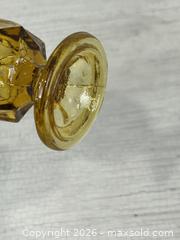 MaxSold Auction: Vintage / MCM, 70s Single Amber Glass Pedestal Salt or Pepper Shaker - Cobourg (Ontario, Canada) SELLER MANAGED Moving Online Auction - Burnham Street