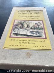 MaxSold Auction: 1946 Alice’s Adventures in Wonderland by Lewis Carroll Vintage Book Set - Oxnard (California, USA) PARTNER MANAGED Estate Sale Online Auction - West Fifth Street