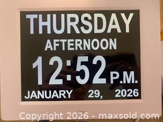 MaxSold Auction: 2 Digital Calendar Day Clocks  - Oxnard (California, USA) PARTNER MANAGED Estate Sale Online Auction - West Fifth Street