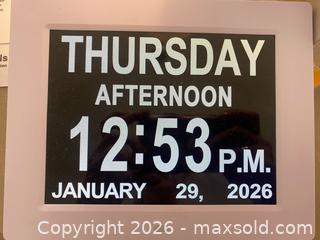MaxSold Auction: 2 Digital Calendar Day Clocks  - Oxnard (California, USA) PARTNER MANAGED Estate Sale Online Auction - West Fifth Street