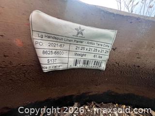 MaxSold Auction: 2 Extra Large Terracotta Planters - Oxnard (California, USA) PARTNER MANAGED Estate Sale Online Auction - West Fifth Street