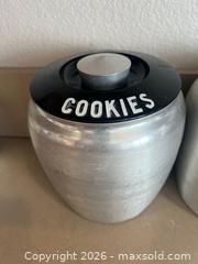 MaxSold Auction: 9 Vintage Midcentury Kromex Spun Aluminum Canisters - Oxnard (California, USA) PARTNER MANAGED Estate Sale Online Auction - West Fifth Street