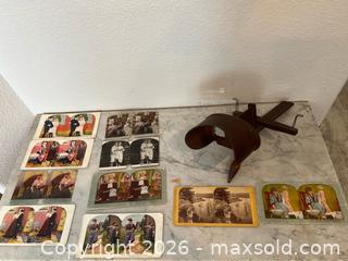 MaxSold Auction: Antique Stereoscope Viewer with Stereograph Cards - Oxnard (California, USA) PARTNER MANAGED Estate Sale Online Auction - West Fifth Street