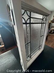 MaxSold Auction: Antique Textured and Cut Glass Window Panel  - Oxnard (California, USA) PARTNER MANAGED Estate Sale Online Auction - West Fifth Street