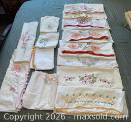 MaxSold Auction: Beautiful Hand Embroidered Pillowcases - Oxnard (California, USA) PARTNER MANAGED Estate Sale Online Auction - West Fifth Street