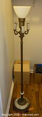 MaxSold Auction: Beautiful Vintage Marble And Brass Torchiette Floor Lamp - Oxnard (California, USA) PARTNER MANAGED Estate Sale Online Auction - West Fifth Street