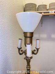 MaxSold Auction: Beautiful Vintage Marble And Brass Torchiette Floor Lamp - Oxnard (California, USA) PARTNER MANAGED Estate Sale Online Auction - West Fifth Street