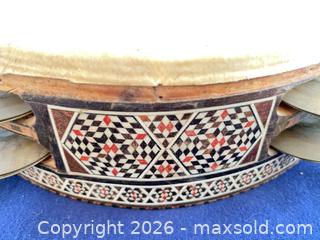 MaxSold Auction: Egyptian Inlaid Musical Wooden Tambourine - Oxnard (California, USA) PARTNER MANAGED Estate Sale Online Auction - West Fifth Street