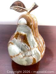 MaxSold Auction: Handcrafted Onyx Pear Sculpture and Lidded Jar - Oxnard (California, USA) PARTNER MANAGED Estate Sale Online Auction - West Fifth Street