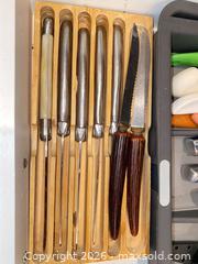 MaxSold Auction: Knives, Knife Sharpeners, & Organizer - Oxnard (California, USA) PARTNER MANAGED Estate Sale Online Auction - West Fifth Street