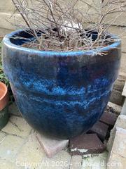 MaxSold Auction: Large Outdoor Glazed Ceramic Planter 22W x 21H - Oxnard (California, USA) PARTNER MANAGED Estate Sale Online Auction - West Fifth Street