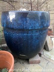 MaxSold Auction: Large Outdoor Glazed Ceramic Planter 22W x 21H - Oxnard (California, USA) PARTNER MANAGED Estate Sale Online Auction - West Fifth Street